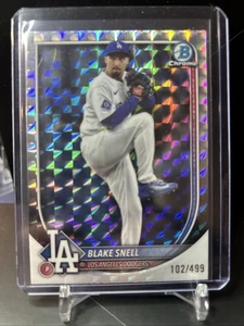 2025 Bowman Chrome Blake Snell Geometric Refractor 102/499 #31 LA Dodgers - Bild 1 von 4