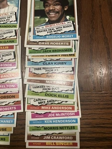 Lote de béisbol Topps 1976 intercambiado - 32 tarjetas - Imagen 1 de 3