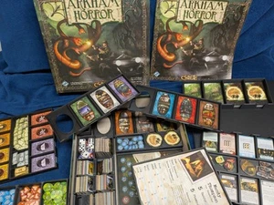 FFG Arkham Horror Base Cthulhu Board Game 2nd Edition W/ 3D Storage Setup System - Picture 1 of 8