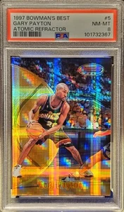 1998 Bowman's Best Atomic Refractor Gary Payton Seattle Supersonics #20 PSA8 - Picture 1 of 2