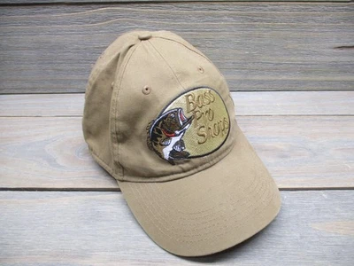 Gorra Bass Pro Shops con correa trasera para hombre talla única marrón caqui pesca bordada Foto 1 de 4