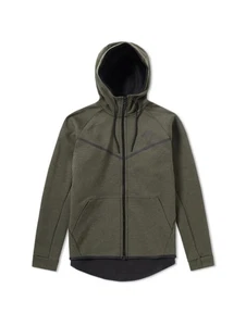 NIKE TECH FLEECE WINDRUNNER HOODIE HERREN GR XL SEQUOIA HEATHER - 805144 355 - Bild 1 von 6