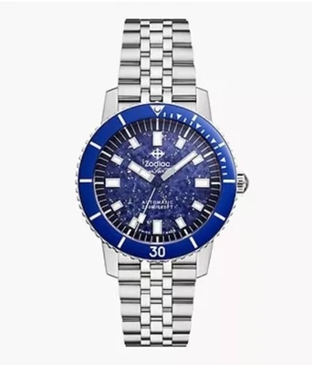 NEW ZODIAC SUPER SEA WOLF COMPRESSION 40MM BLUE DIAL ZO9312 - Image 1 of 4
