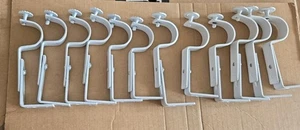 ZOCONE 12 Pcs White Curtain Pole Brackets, Adjustable Curtain (PACK OPENED) - Picture 1 of 5