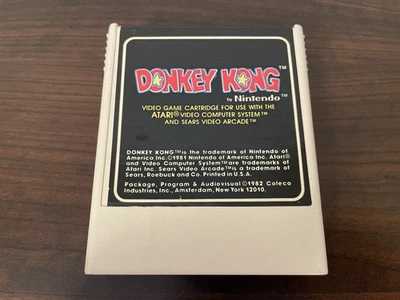 Donkey Kong by Nintendo / Coleco, Atari 2600, 1982 Authentic Cartridge, Tested. - Image 1 of 4