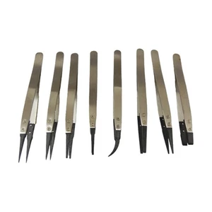 Brand New Tweezer Grey 116-130mm Anti-Static Carbon Fiber ESD-00 ESD-242 - Picture 1 of 20