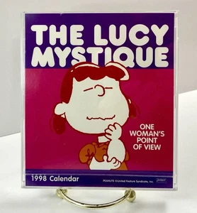 Peanuts The Lucy Mystique 1998 Mini At-A-Glance Landmark Calendar 5.5” X 5” - Picture 1 of 15
