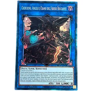 Yugioh IT Collectors Ra01-it042 Cherubino, Ebony Angel of the Burning Abyss - Picture 1 of 1