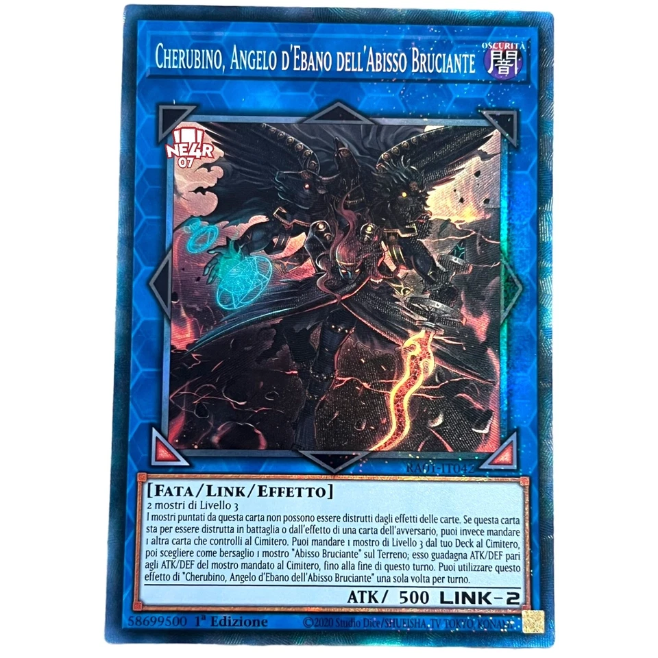 Yugioh IT Collectors Ra01-it042 Cherubino, Ebony Angel of the Burning Abyss - Image 1 of 1