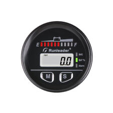 Digital Battery Fuel/Hour Meter/Volt Meter Gauge,Alarm Remind Forklift Golf Cart