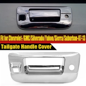 For GMC Sierra Chevy Silverado Chrome Tailgate Handle Cover Bezel Trim 2007-2013 - Bild 1 von 9