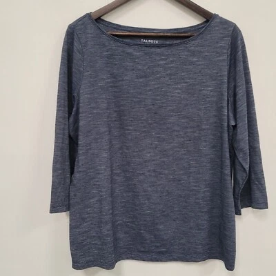Top Talbots Mujer Rayas Manga 3/4 Talla 1X Cápsula Náutica Madura Elastizada Foto 1 de 4