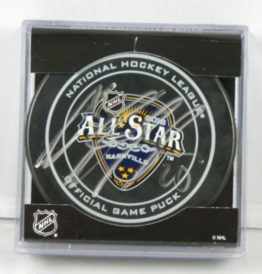 Columbus Blue Jackets BRANDON SAAD Signed Hockey Puck Auto 2016 All-Star Game - Image 1 of 4