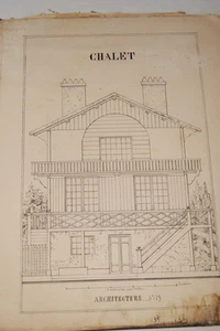 CHALET PLANCHE ARCHIECTURE XIXe-MD 307 - Picture 1 of 1