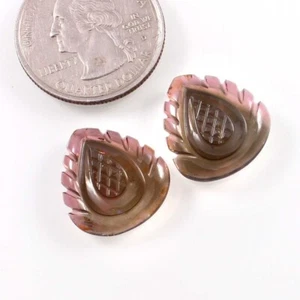 Loose Gemstone Natural Certified Bio Tourmaline Hand Carved Fancy Heart A400 - Picture 1 of 3