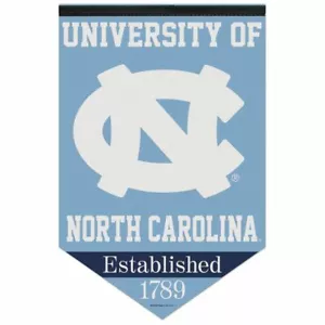NORTH CAROLINA TAR HEELS ~ Large Premium 17x26 Roll & Go Felt Banner Pennant - Picture 1 of 1