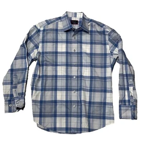UNTUCKit Maculan WF Shirt Blue/White Size S Small Wrinkle Free Slim Fit L/S - Picture 1 of 7
