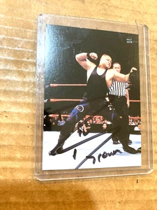 BIG BOSS MAN Signed 1999 Comic Images WWF SmackDown Chromium Card #11 - Picture 1 of 2