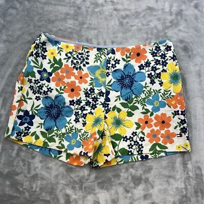 Pantalones Cortos Tommy Hilfiger Mujer Talla 6 Cremallera Lateral Floral Multicolor Ligeros Foto 1 de 4