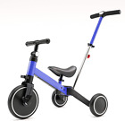 4 in 1 Kids Tricycles for 1-4 Years Old Boys Girls, Toddler Balance Bike with Pa