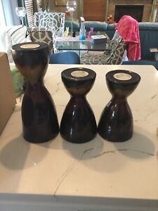 Pier 1 Imports 3 Pillar Candles Holders