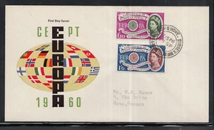 Great Britain FDC / First Day Cover 341-42 Europe CEPT 1960 - Picture 1 of 1