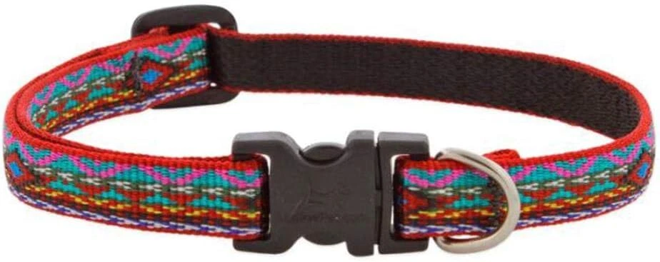 Lupine Dog Collar 1/2" Wide El Paso Design adjusts 10-16" Long - Image 1 of 1