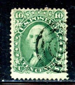 US Scott # 68 - Used - Target Cancel - CV=$60.00 (23-C255) - Picture 1 of 2