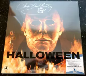 HALLOWEEN AUTOGRAPHED LP RECORD SOUNTRACK SIGNED JAMES JUDE COURTNEY BECKETT - Picture 1 of 7