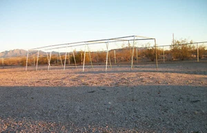 60' Baseball Softball schräges Bein Trapez Schlagkäfig 3/4" Fittings OHNE ROHR - Bild 1 von 7