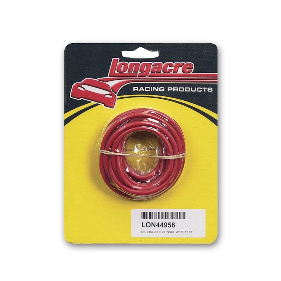 Longacre #52-44956 Wire 16 Gauge 15ft Red - Image 1 of 1