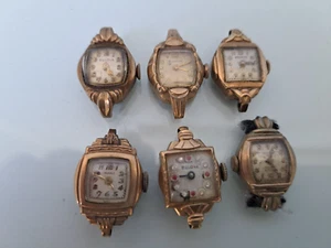 6 alte Uhren , Armbanduhren : 3 x Bulova , Benrus , Gruen , Muralt - Bild 1 von 5
