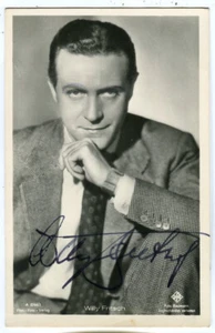 AK Willy Fritsch, Film, Autogramm, Original signierte Ufa-Karte 50er Jahre - Bild 1 von 3