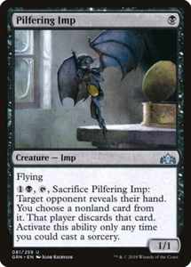 MTG Magic GRN Guilds of Ravnica - 1x EN NM 081 U Pilfering Imp - Imagen 1 de 1