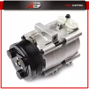 A/C Compressor For 94-02 Ford Crown Victoria For 02-05 Excursion F-150 F250 F350 - Picture 1 of 9