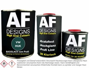 FÜR VW HUK Verde Safari 1,25L Basislack Klarlack Härter Autolack spritzfertig - Bild 1 von 1