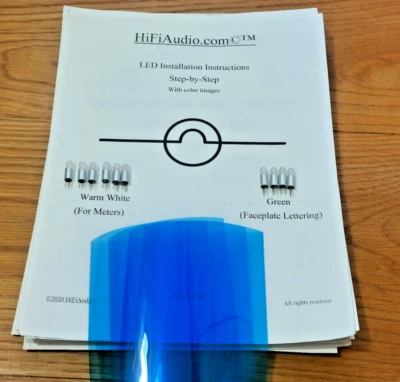 McIntosh MC162 Amplificador de Potencia Placa Frontal y Medidor Bombillas LED Lámparas Luces Filtro Foto 1 de 4