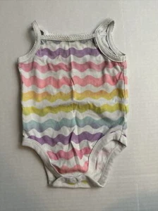 Garanimals Baby Mädchen Einteiler Größe 6-9 Monate gestreift mehrfarbig Tanktop - Bild 1 von 4