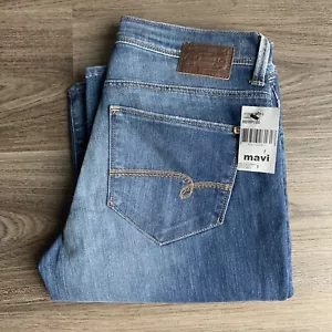 Mavi Molly klassische mittelhohe Bootcut-Jeans Damen blau Größe 27/33 neu mit Etikett 118 $ - Bild 1 von 8