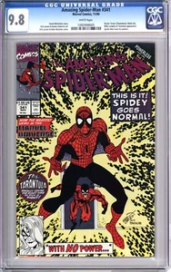 The Amazing Spider-Man #341 CGC 9.8 NM/MT white pages BLACK CAT 1093999005 - Picture 1 of 2