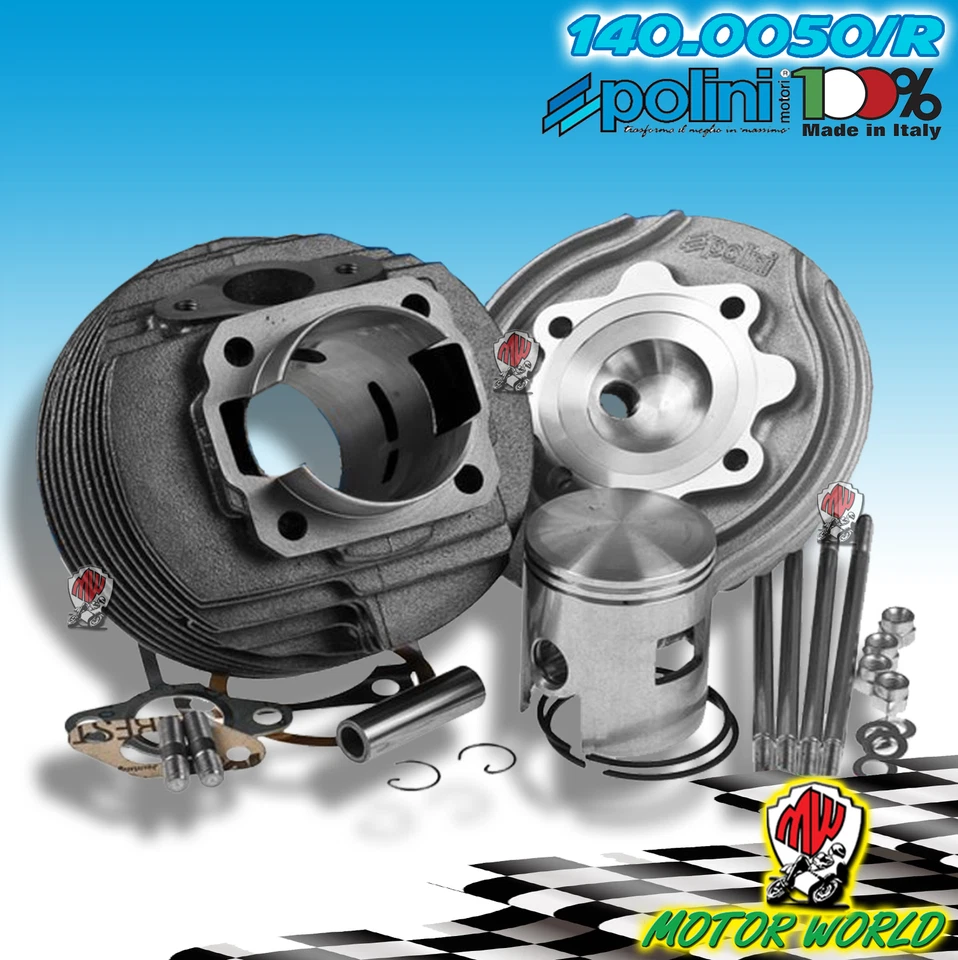 140.0050/R Kit Grupo Térmico Cilindro Racing Polini 130 Vespa ET3 125 Primavera - Imagen 1 de 1