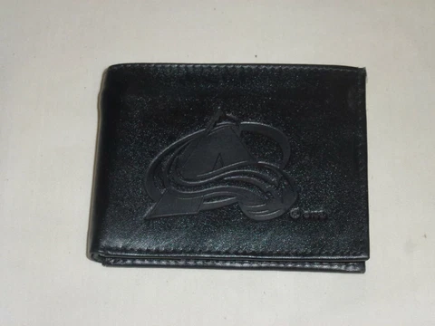 COLORADO AVALANCHE  Leather BiFold Wallet  NEW  black 3s z lf Cover