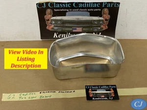 OEM 62 Cadillac Deville BRAKE LIGHT TAIL LIGHT ALUMINUM ESCUTCHEON INSERT BEZEL - Picture 1 of 19
