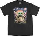 Star Wars Shirt Mens 2Xl 50-52 Starry Night Baby Yoda Mandalorian Tee