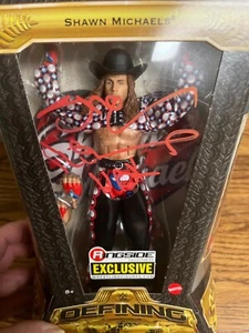 Autographed Shawn Michaels HBK Ringside WWE Figure Beckett Signed Auto. - Picture 1 of 6