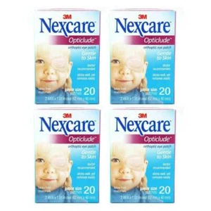Nexcare Opticlude Orthoptic Eye Patches, Junior Size, 20-Count (Pack of 4) - Picture 1 of 1