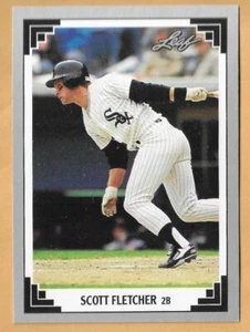 SCOTT FLETCHER CHICAGO WHITE SOX #306 - HOJA CASI NUEVA - MONTADA 1991 - Imagen 1 de 2