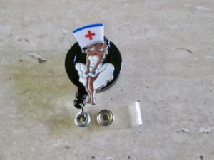 AFRIKANISCH-AMERIKANISCHES AUSWEISABZEICHEN, BETTY BOOP, MEDIZIN, KRANKENSCHWESTER, PÄDIATRIE, INTENSIVSTATION, ER, NICU, RN   - Bild 1 von 2