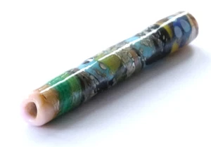 ONE STUNNING LAMPWORK FOCAL BEAD, HAND MADE IN THE UK, LARGE BARREL, 80 X 12 MM - Picture 1 of 3