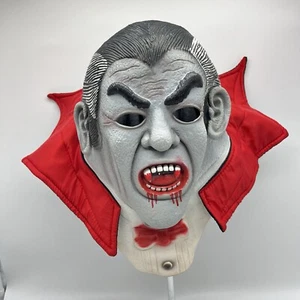 Vintage Easter Unlimited Premium DRACULA Vampire Latex Rubber Halloween Mask - Picture 1 of 6